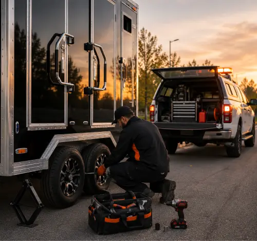 Food trucks, food trailers and luxury washroom trailers built for custom needs.
